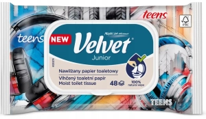 VELVET Junior papier toaletowy nawilżany 1 szt.