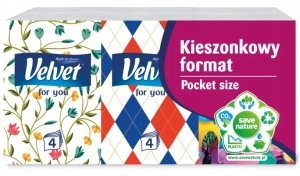 VELVET Minis chusteczki higieniczne 4W 6 szt.