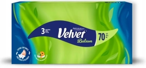 VELVET Balsam chusteczki uniwersalne  z ekstraktem z aloesu i nagietka 3W 70 szt.