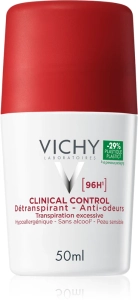 VICHY ROLL-ON CLINICAL CONTROL 96H antyperspirant dla kobiet 50 ml