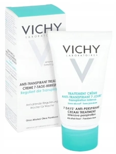 VICHY 7 DAYS' ANTI-PERSPIRANT CREAM TREATMENT dezodorant w kremie regulujący nadmierną potliwość 30 ml