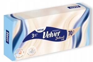 VELVET Jedwab chusteczki uniwersalne o kremowym zapachu 70 szt.