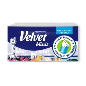 VELVET Minis chusteczki higieniczne 4W 6 szt.