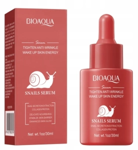 Bioaqua serum przeciwzmarszczkowe do twarzy z filtratem śluzu ślimaka 30 ml
