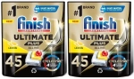 Zestaw FINISH Kapsułki do zmywarki Ultimate Plus lemon 2 x 45 szt.