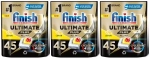 Zestaw FINISH Kapsułki do zmywarki Ultimate Plus lemon 3 x 45 szt.