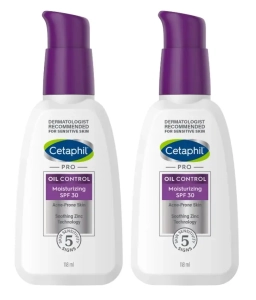 Zestaw Cetaphil PRO Oil Control Krem nawilżająco-matujący SPF 30  2 x 118 ml