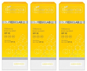 Zestaw Bielenda Supremelab BARRIER RENEW odżywczy krem na dzień SPF30 3 x 50 ml