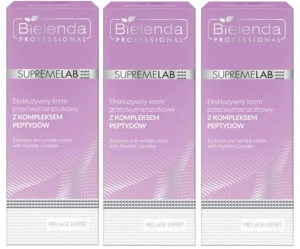 Zestaw Bielenda Supremelab Pro Age Expert ekskluzywny krem przeciwzmarszczkowy z kompleksem peptydów 3 x 50 ml