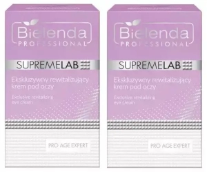 Zestaw Bielenda Supremelab Pro Age Expert ekskluzywny rewitalizujący krem pod oczy 2 x 15 ml