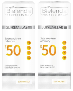 Zestaw Bielenda Supremelab SUN PROTECT satynowy krem ochronny SPF50 2 x 50 ml