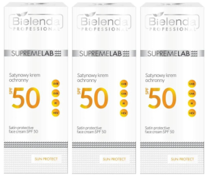 Zestaw Zestaw Bielenda Supremelab SUN PROTECT satynowy krem ochronny SPF50 3 x 50 ml