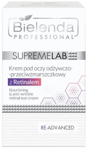Bielenda Supremelab Re-Advanced krem pod oczy odżywczo-przeciwzmarszczkowy z retinalem 15 ml